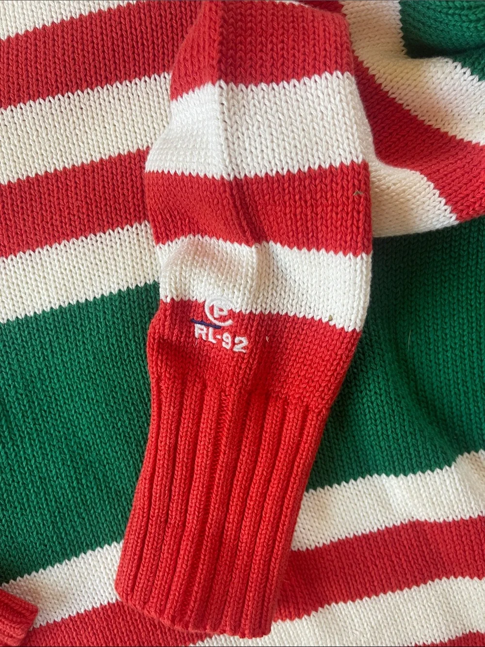 Vintage 90’s Polo Ralph Lauren crewneck cotton sweater. Size XL